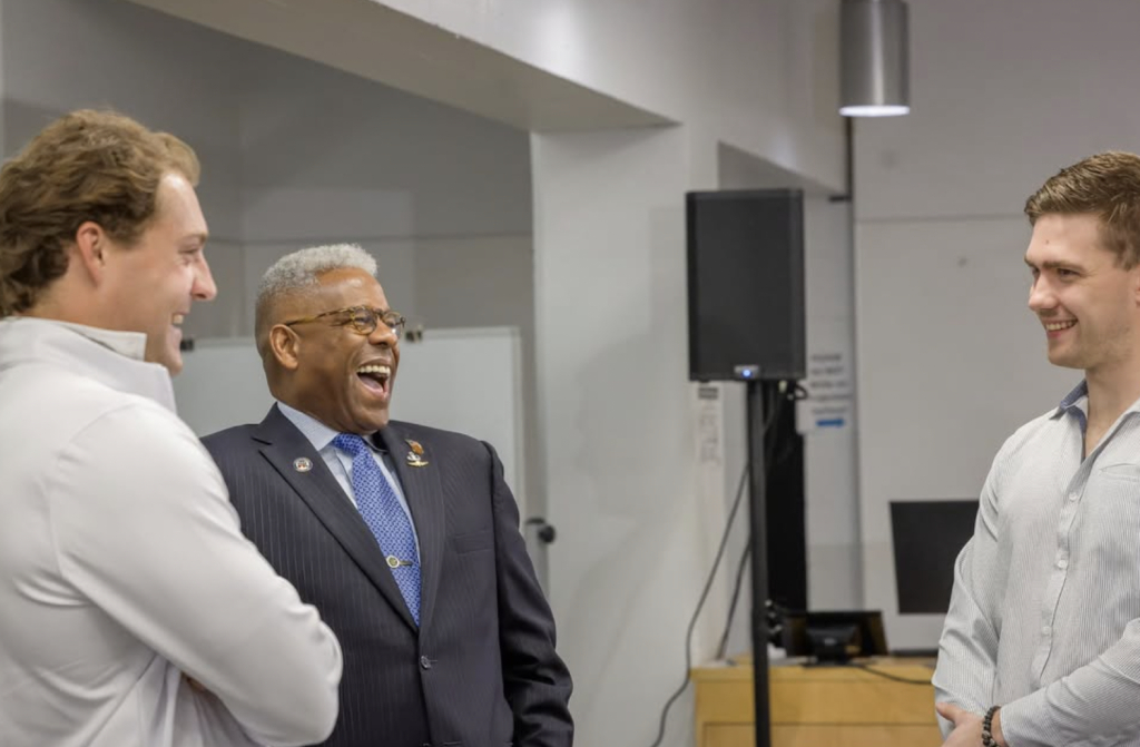 Lt. Col Allen West with Ciceronian Society members